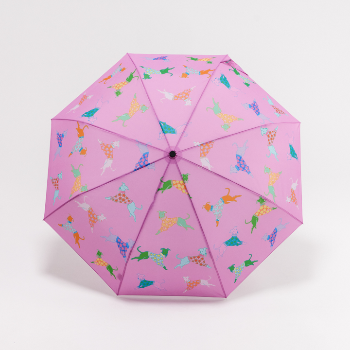 Dogs in Pink Whippet Duckhead Umbrella