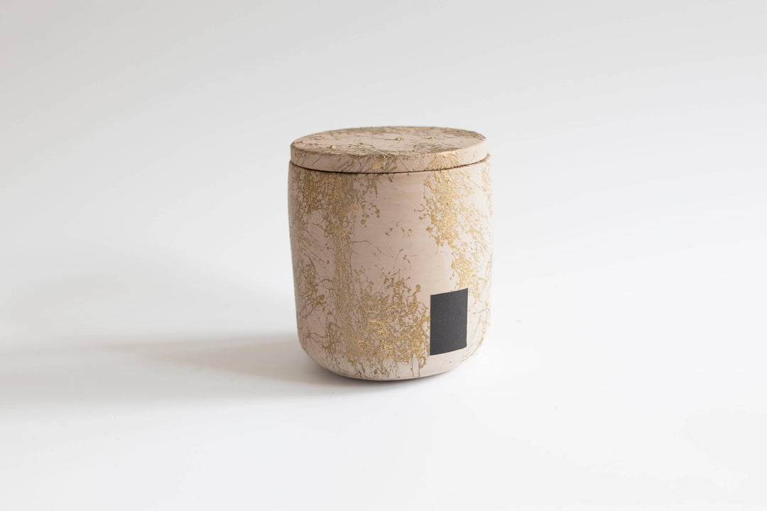 LTD Ed Brown & Gold Two Piece Match Holder