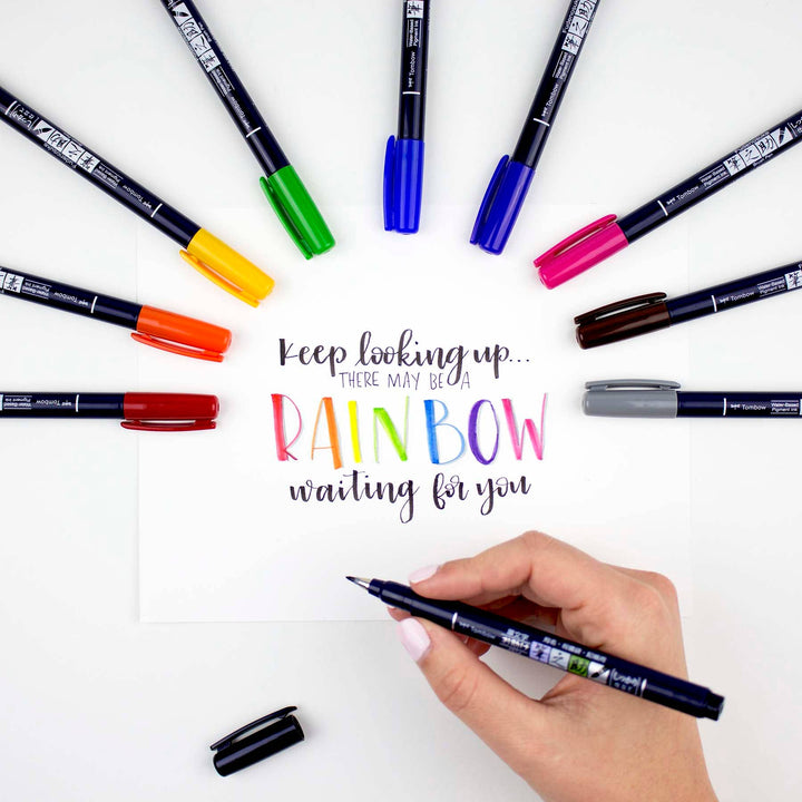 Fudenosuke Colors Calligraphy Brush Pens 10-Pack