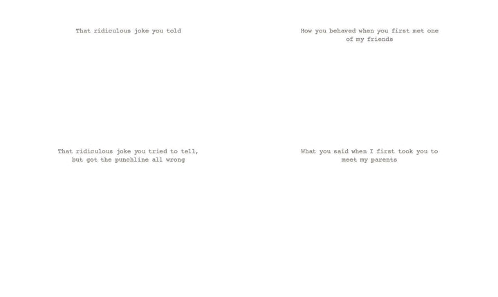 642 Things About You (That I Love)