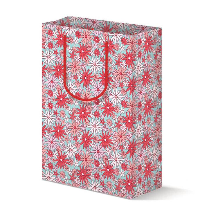 Poinsettia Floral Gift Bag