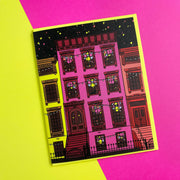 Brownstone Birthday Celebration Card