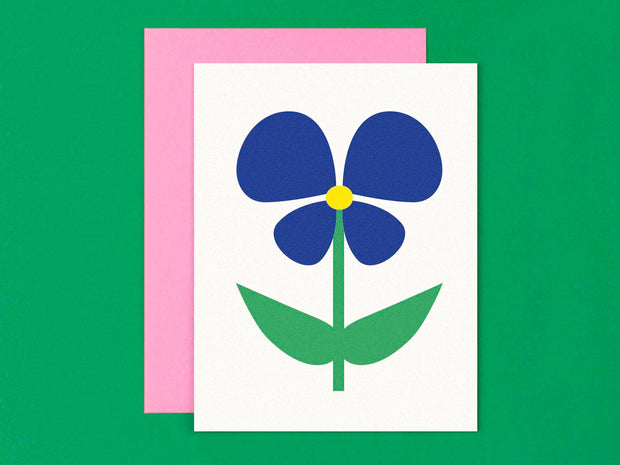 Flower Friend No. 2, Pansy Blank Card