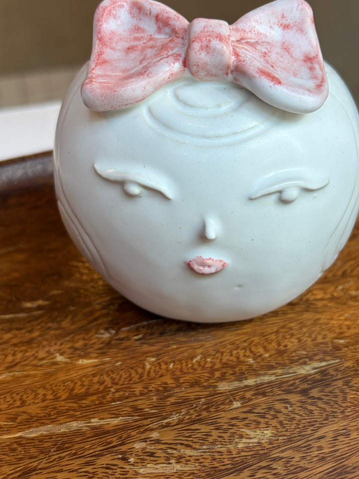 Pink Bow & Lips Vase - Satchiko Ceramics