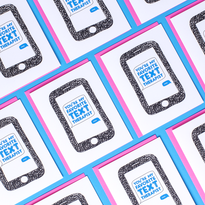 Text Therapist - Best friend Card, greeting card for her him