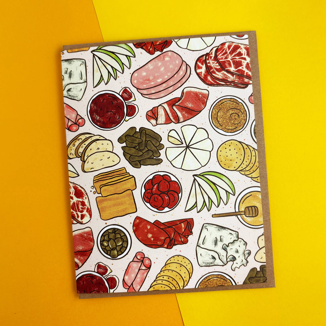 Charcuterie Patterned Greeting Card
