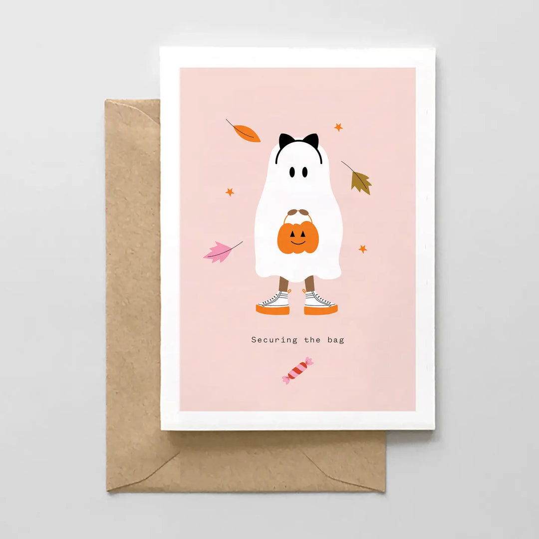 Securing the Bag - Halloween Card