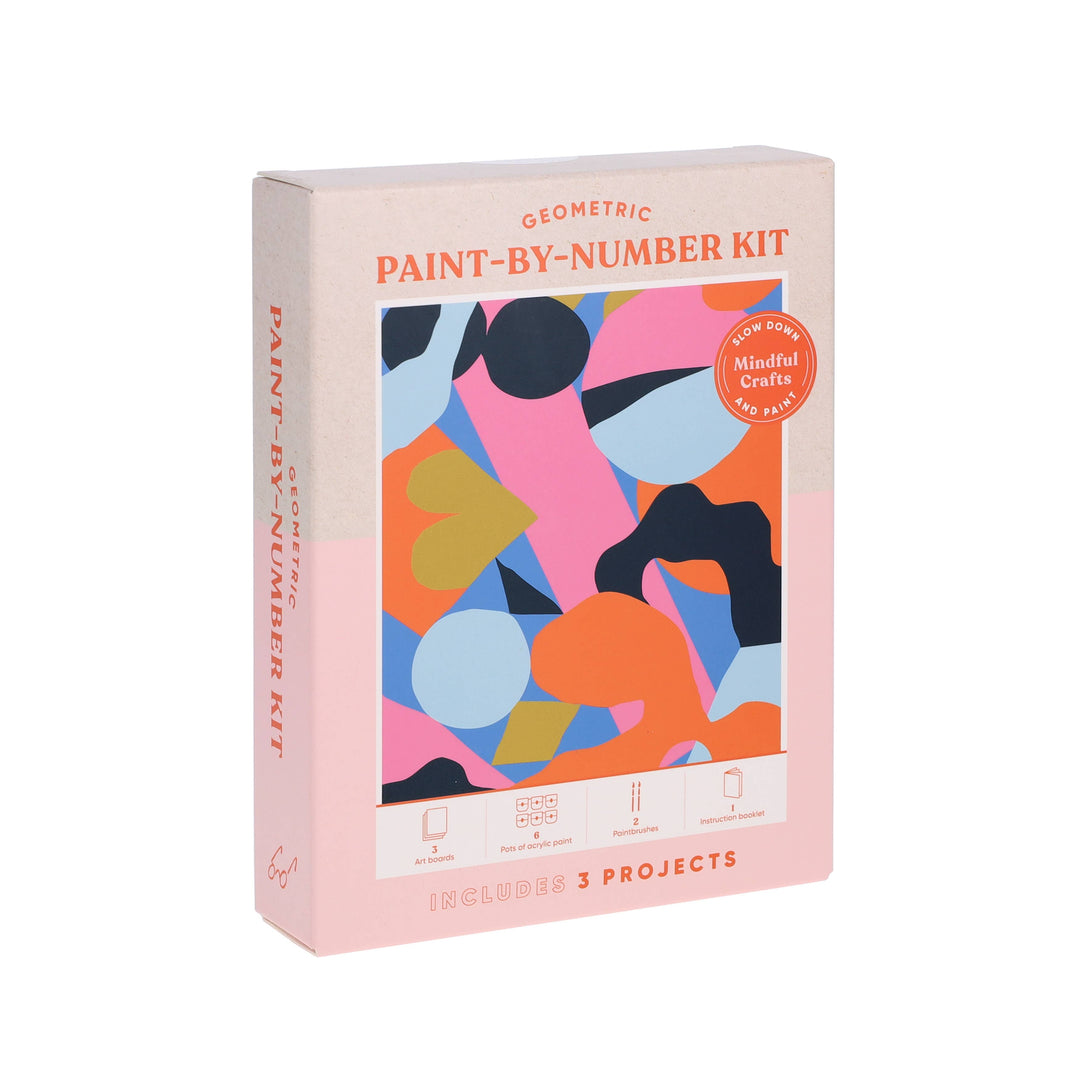Mindful Crafts: Geometric Paint-by-Number Kit