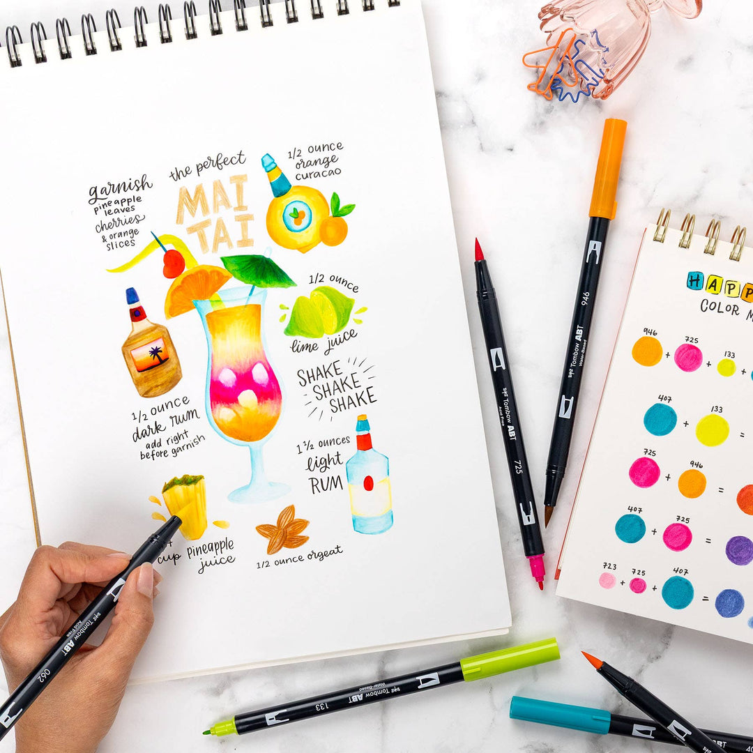 Dual Brush Markers: Happy Hour