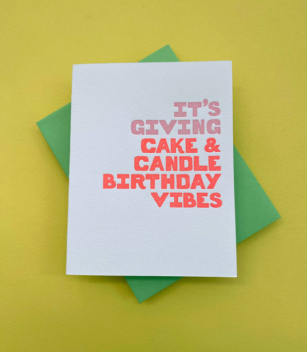 It's Giving Cake Vibes - birthday cake for her, for him, 