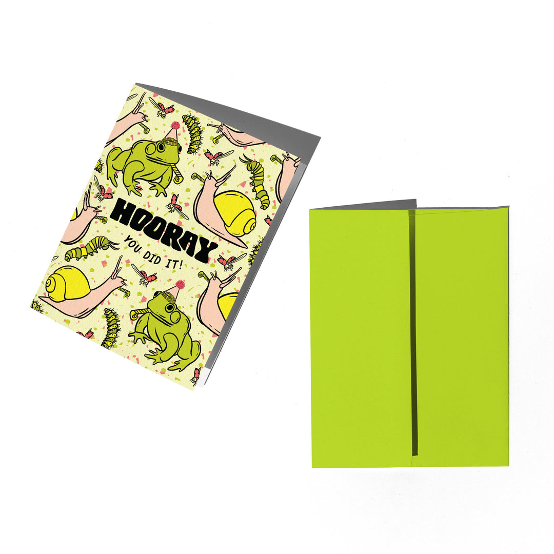 Garden Friends Frog Congratulations Card