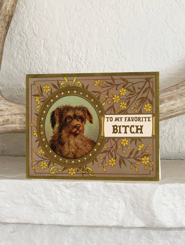 To My Favorite Bitch Card - Funny Love Friendship Cards