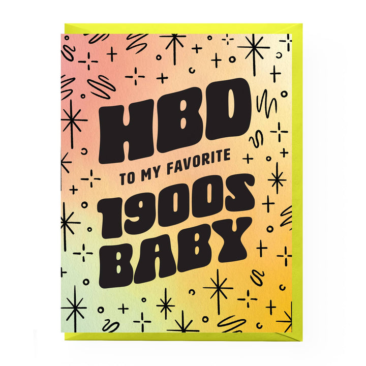 1900s Baby Birthday Card