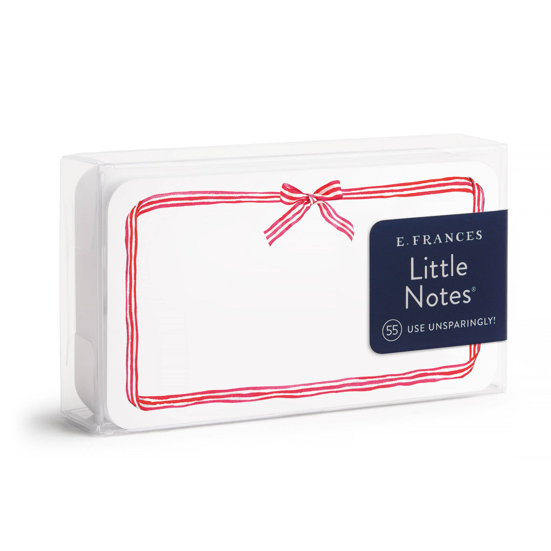 Red Ribbon Candy Little Notes® – Notecards, Set of 55