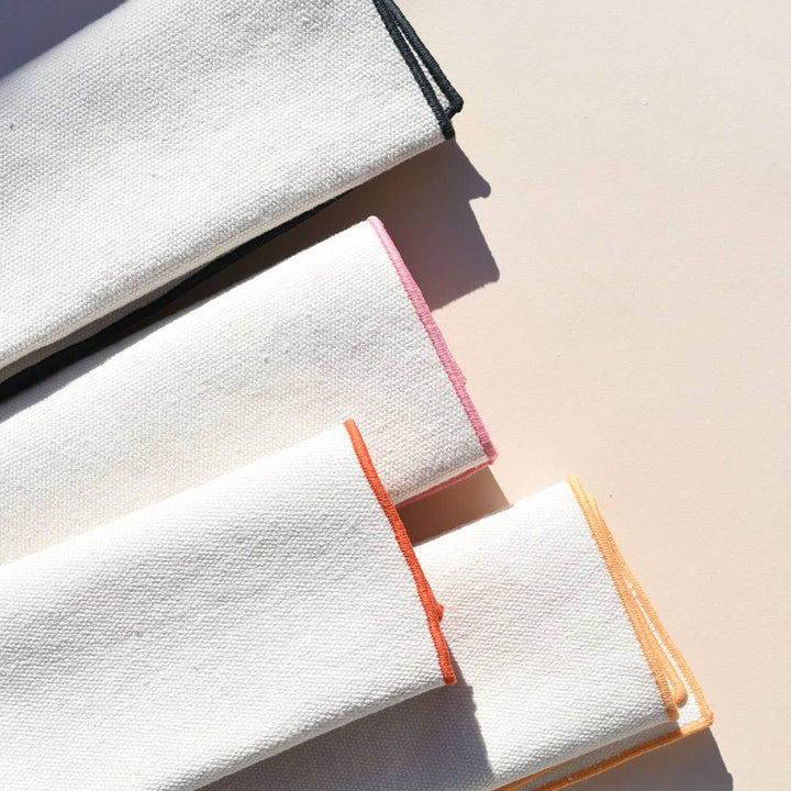 Rainbow Burlap Napkins | Set of 4