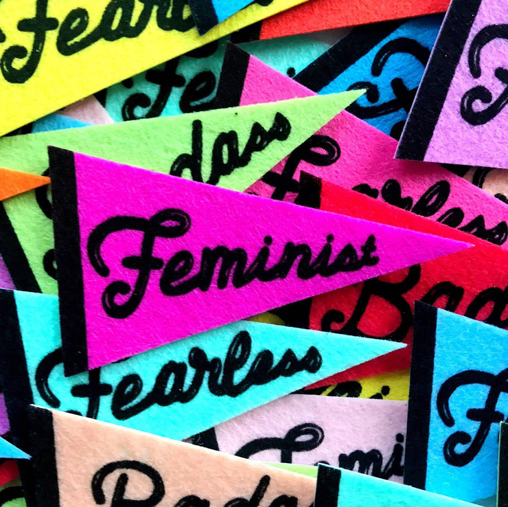 Badass Felt Pennant Sticker | Handmade in Brooklyn