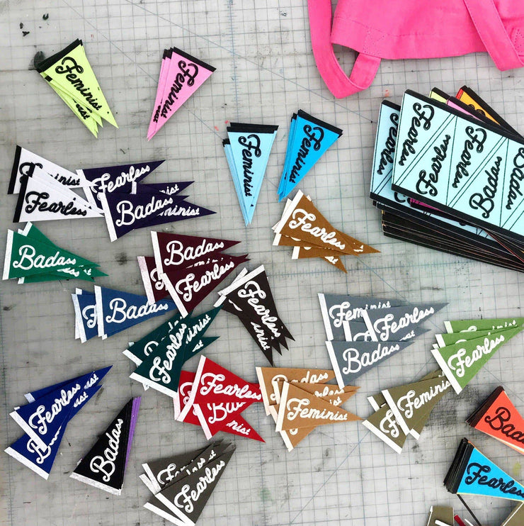 Badass Felt Pennant Sticker | Handmade in Brooklyn