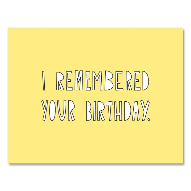 246 - Birthday Remembered - A2 card