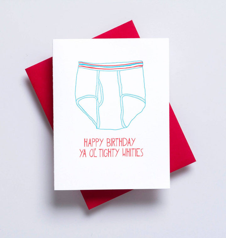 Tighty Whities Birthday Greeting Card - for him