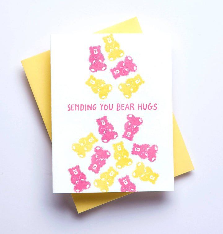 Sending You Bear Hugs - Greeting Card, love, friendship