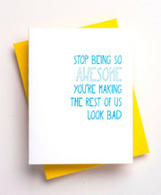 Congratulations on Being Awesome Card - Greeting Card