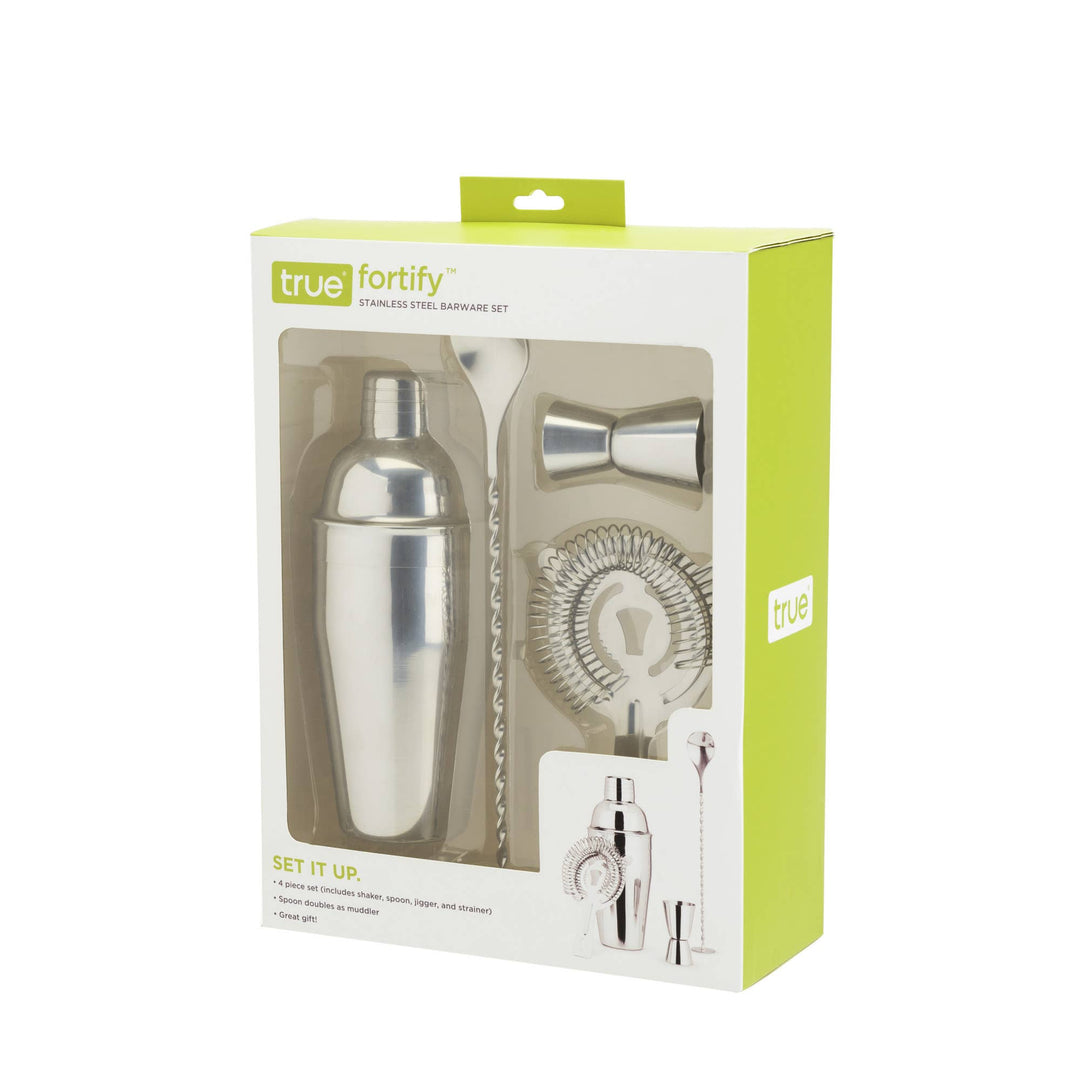 Stainless Steel Barware Set of 4
