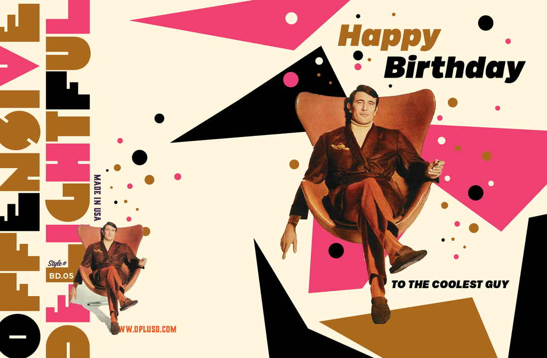 COOL MAN birthday card for men