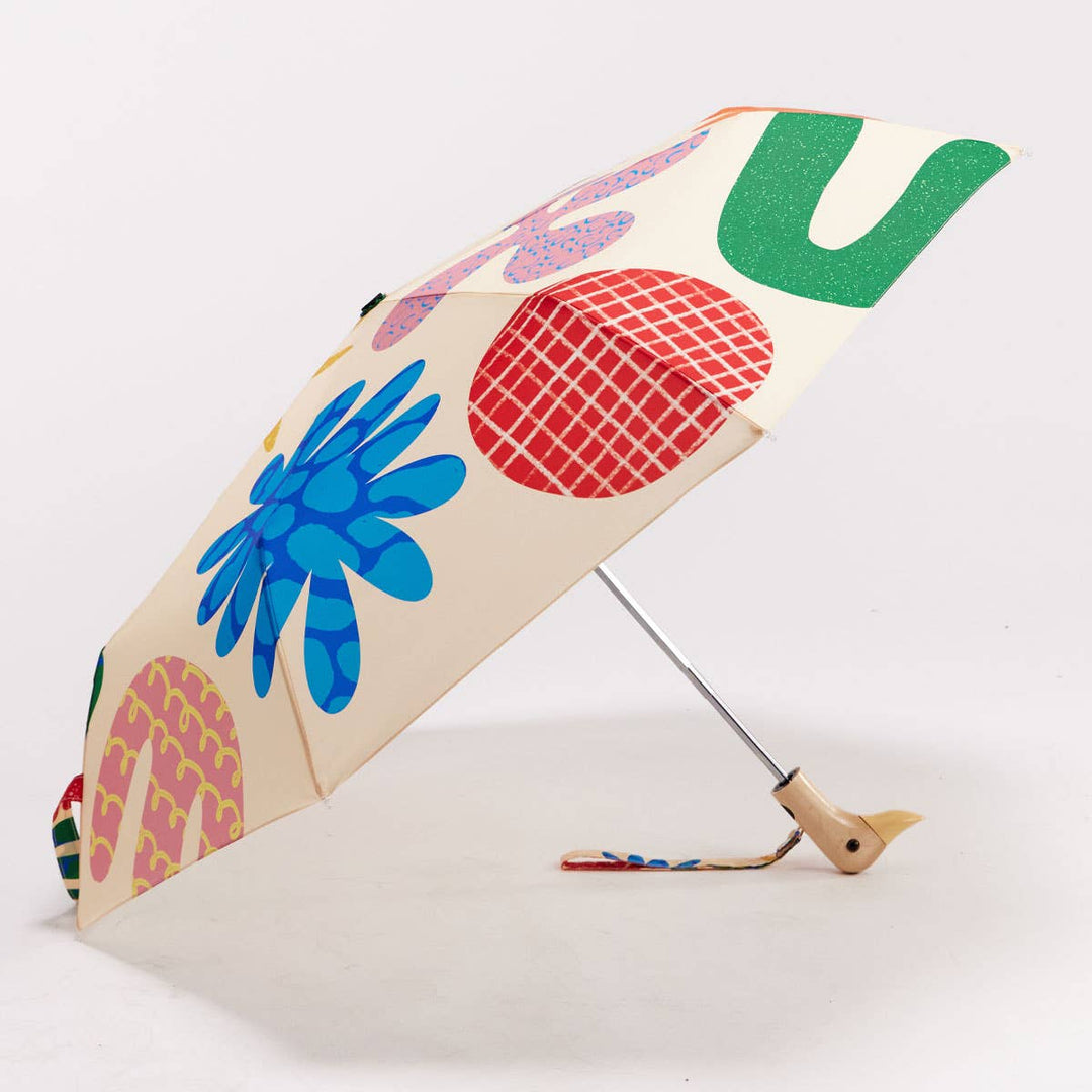 Deli MultiColored Print Duckhead Umbrella