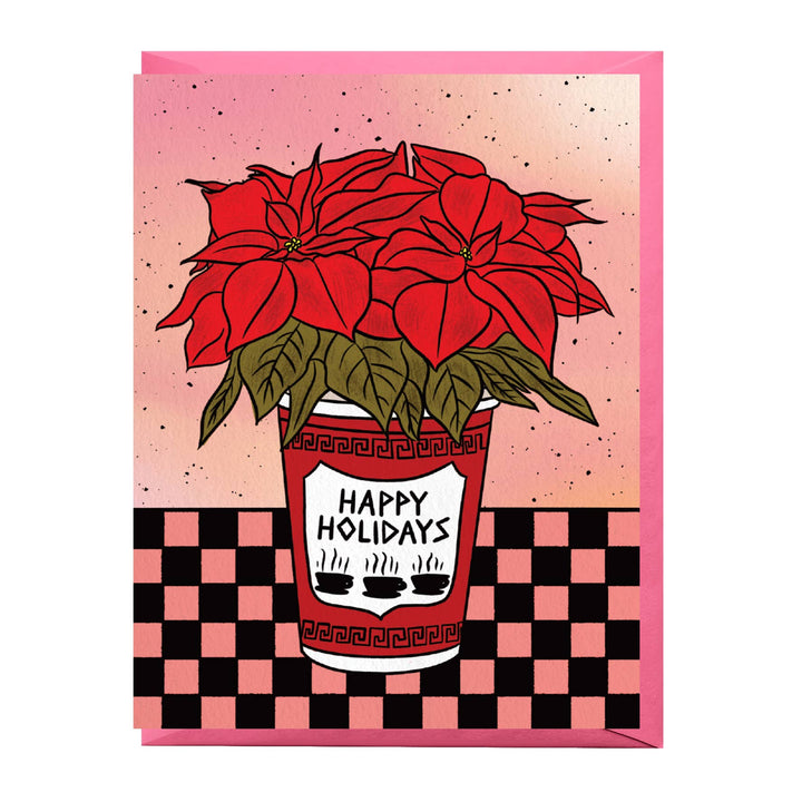 Bodega Flowers Holiday Card: Single card
