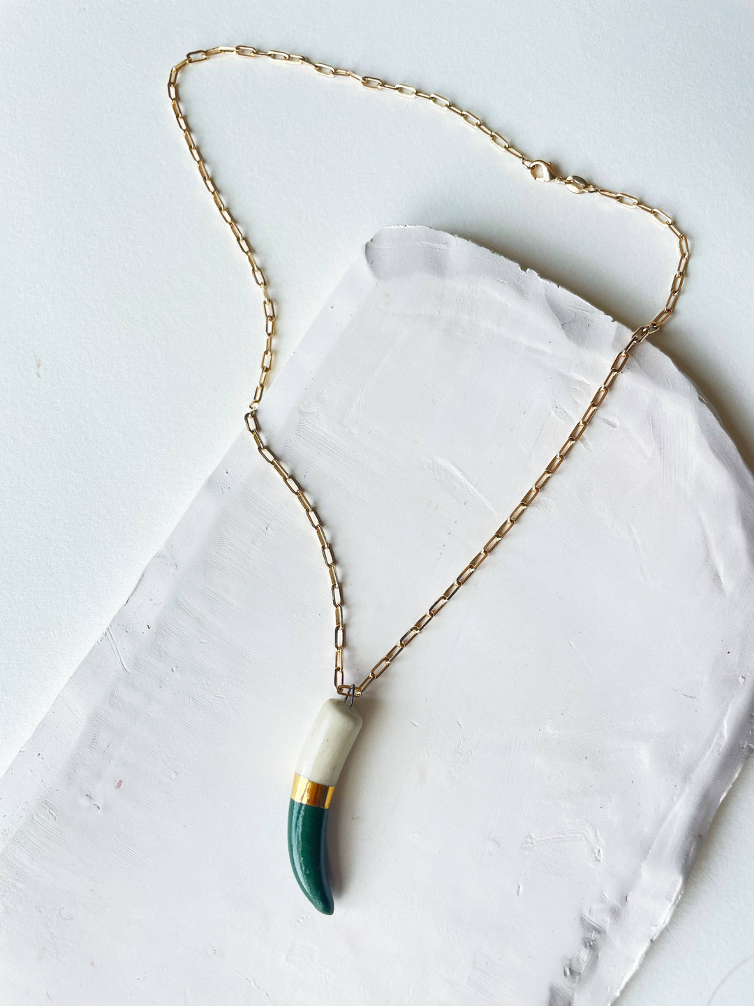 Shark tooth necklace: Navy