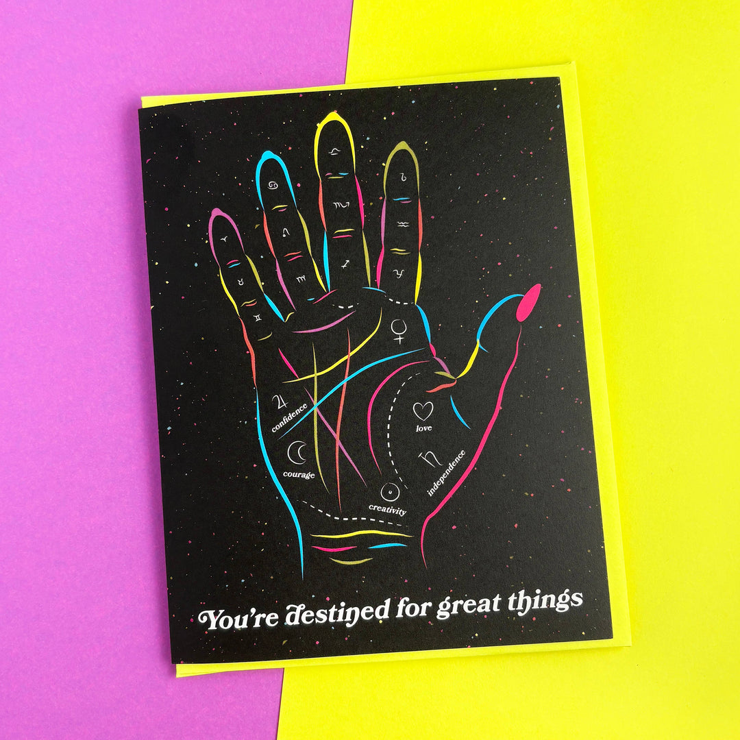 Palmistry Encouragement Card