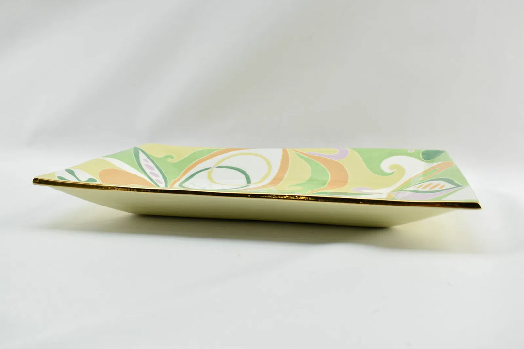 Multicolored Jill Rosenwald Signed Ceramic Platter
