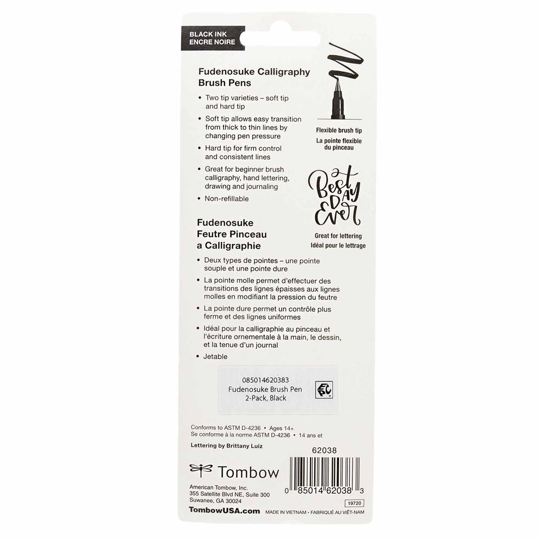 Fudenosuke Calligraphy Brush Pens Set of 2