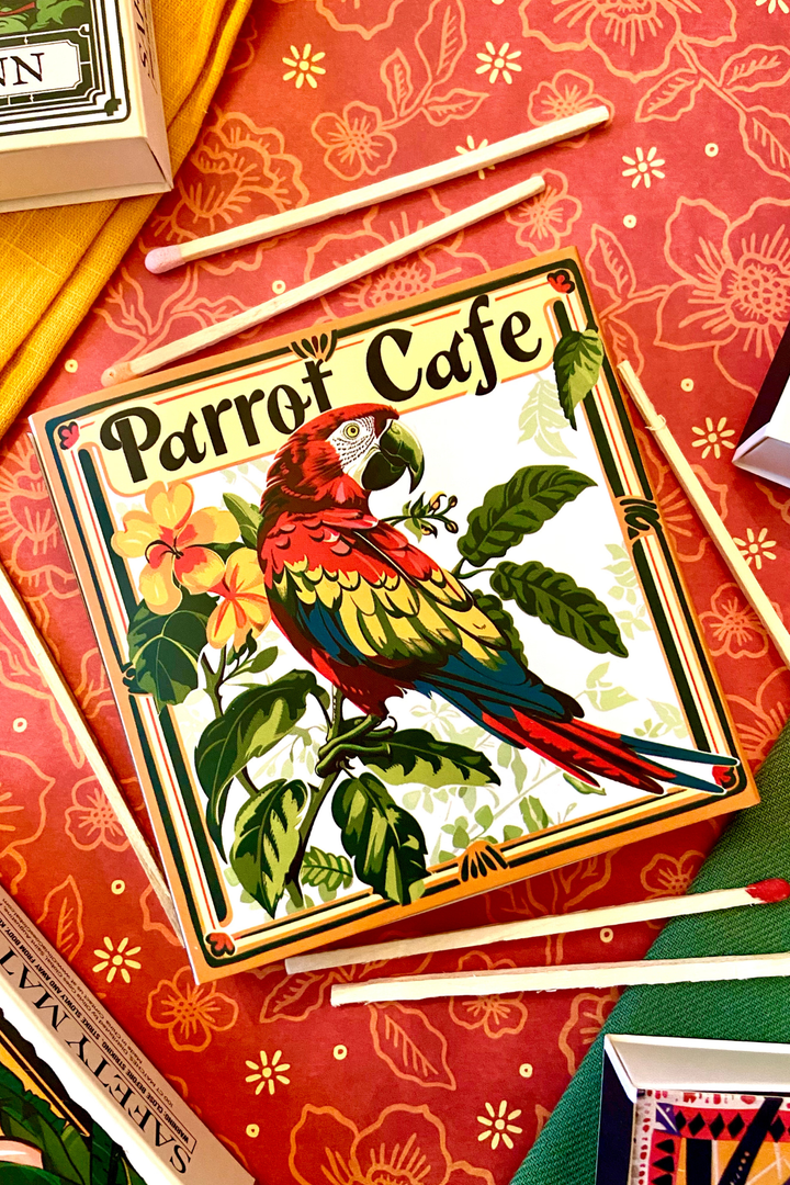 Parrot Cafe Luxury Safety Match Box