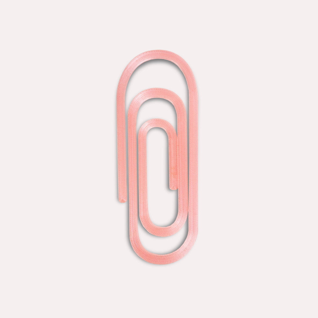 Paperclip Translucent 3D Printed Bookmark: Multicolour