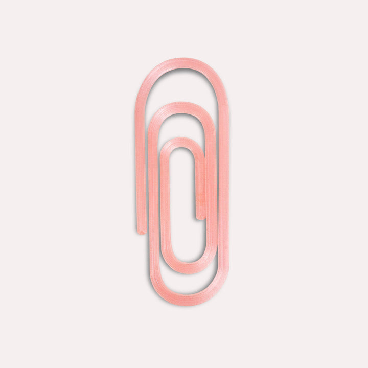 Paperclip Translucent 3D Printed Bookmark: Multicolour
