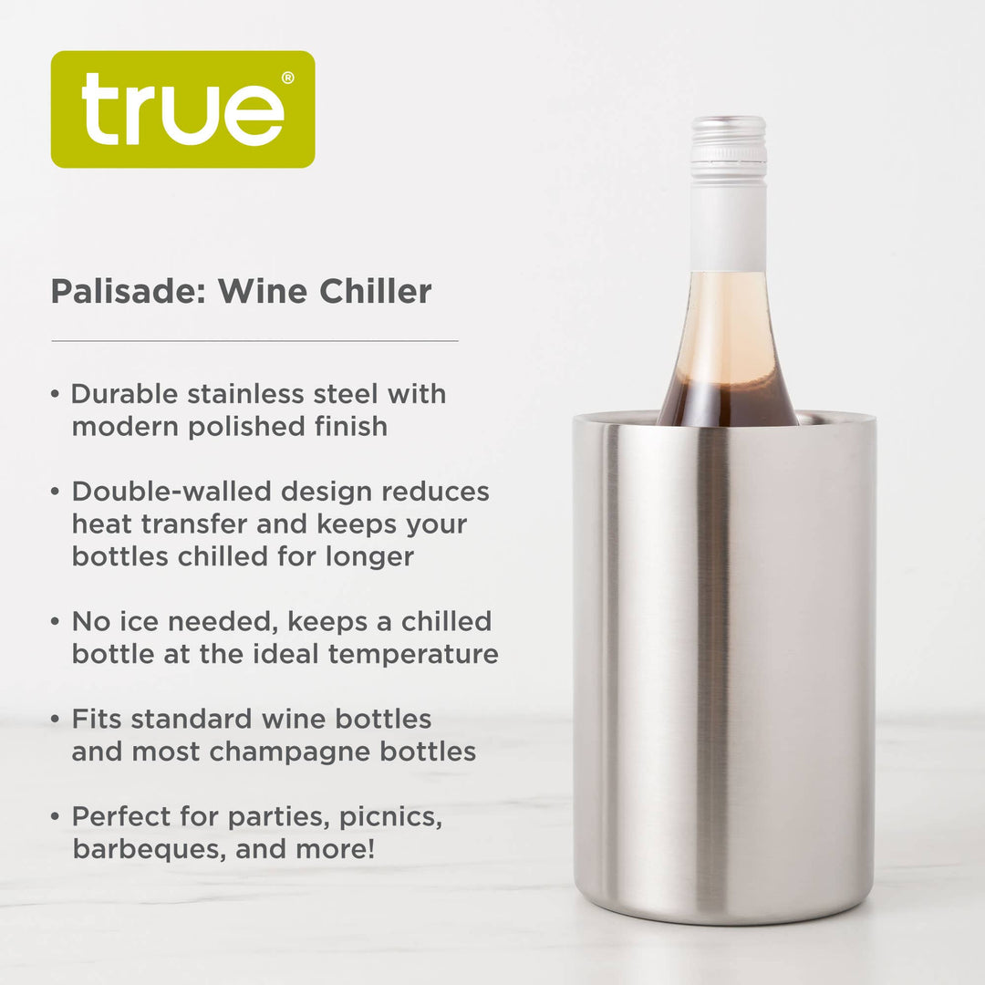 Palisade Double Wall Polished Stainless Steel Wine Chiller