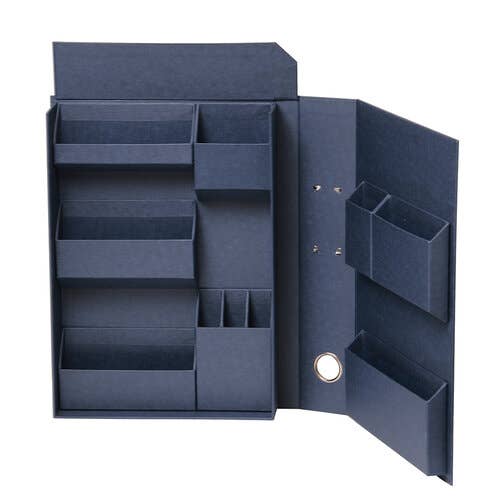 Lifestyle Paper Organizer Tool File A4  for Clean your desk: Navy