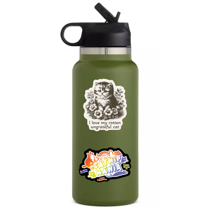 Rotten Kitty Cat Feline Cute High Quality Vinyl Sticker