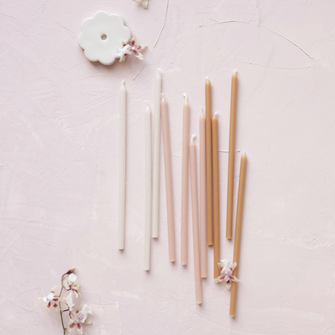 Ceramic Fleur Wishing Candle Holder