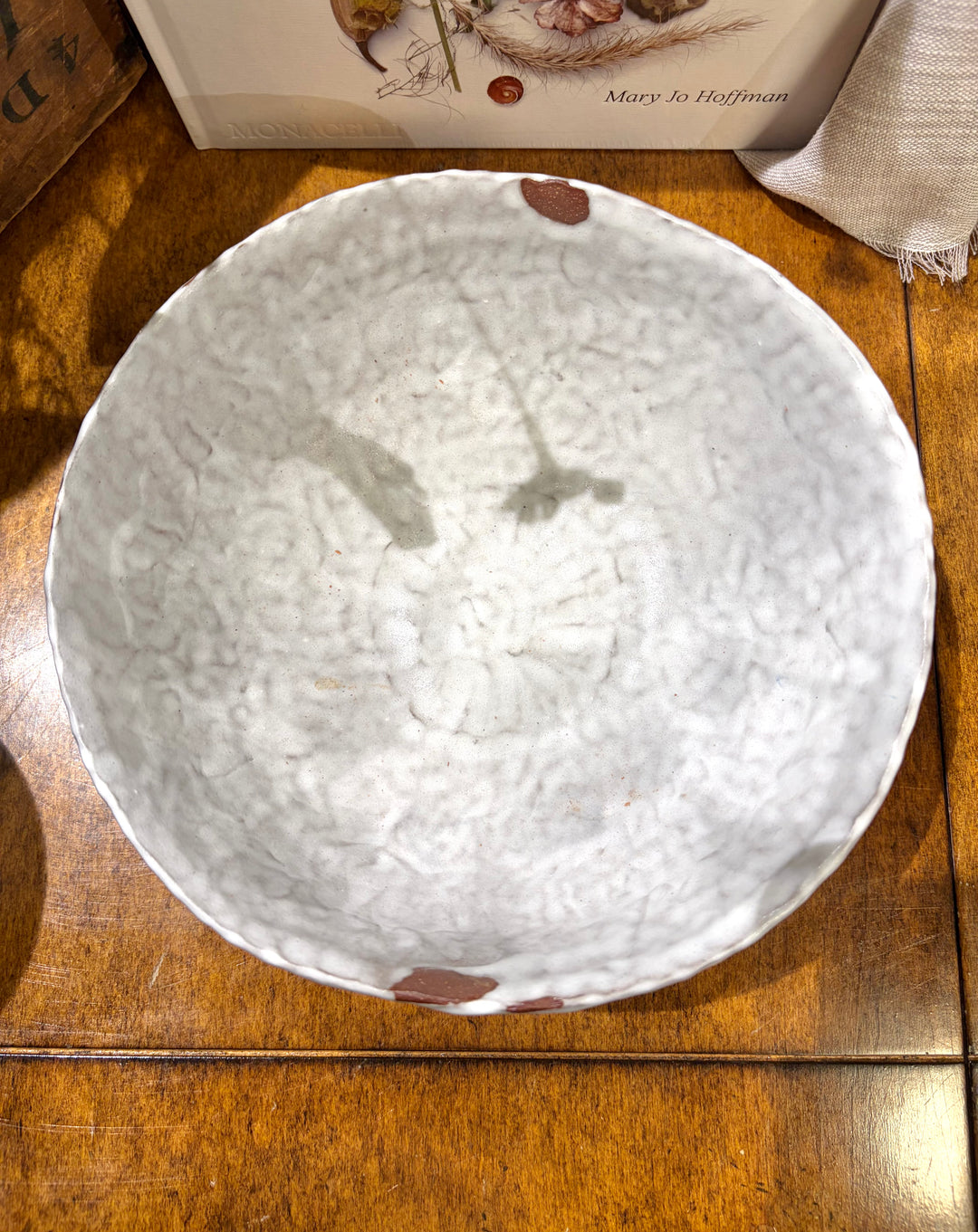 White & Brown Ceramic Bowl