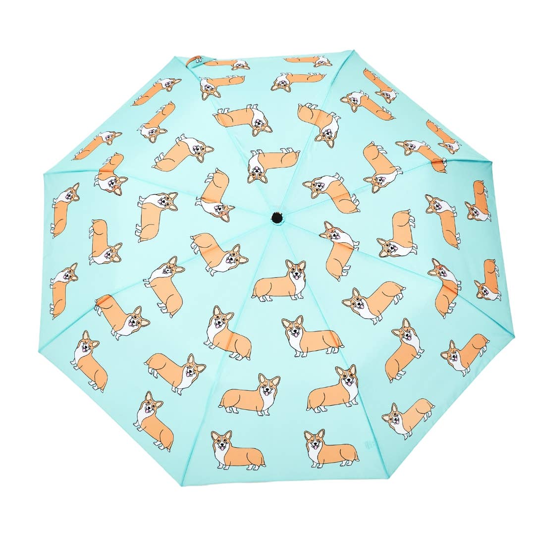 French Brand Coucou Suzette Collab - Corgi Dog Mint Umbrella