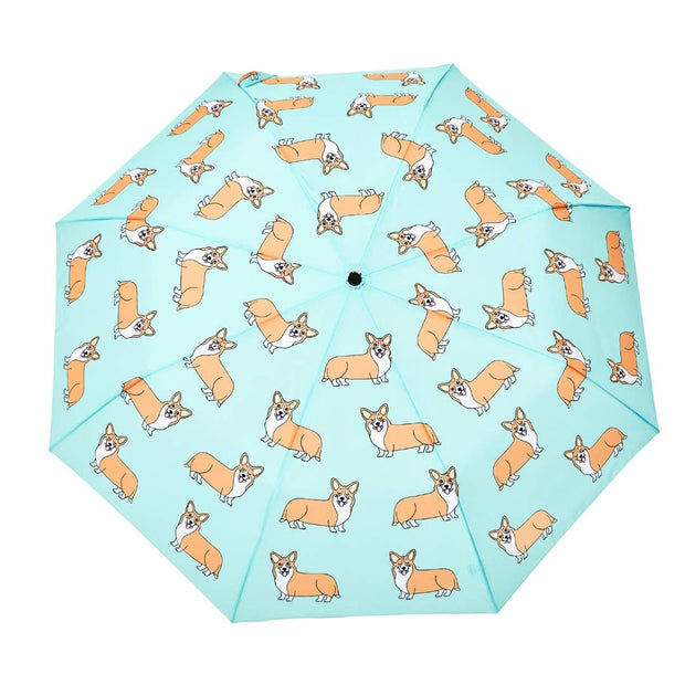 French Brand Coucou Suzette Collab - Corgi Dog Mint Umbrella