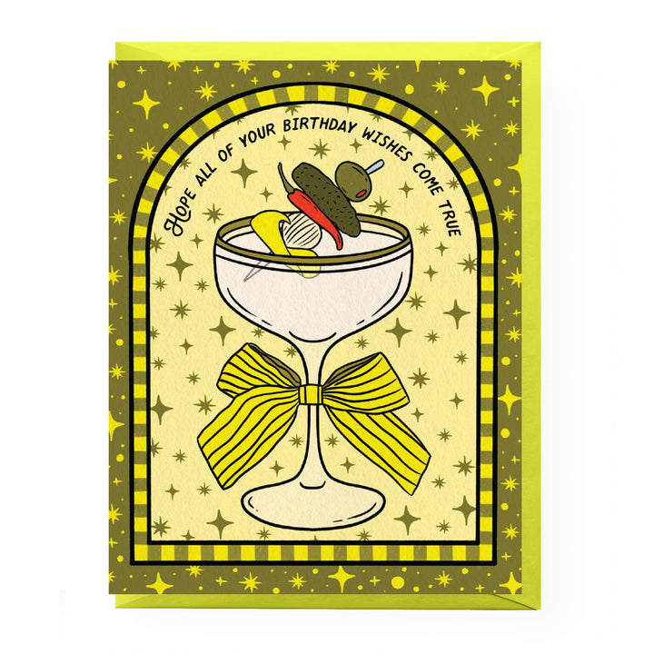 Extra Dirty Martini Birthday Card