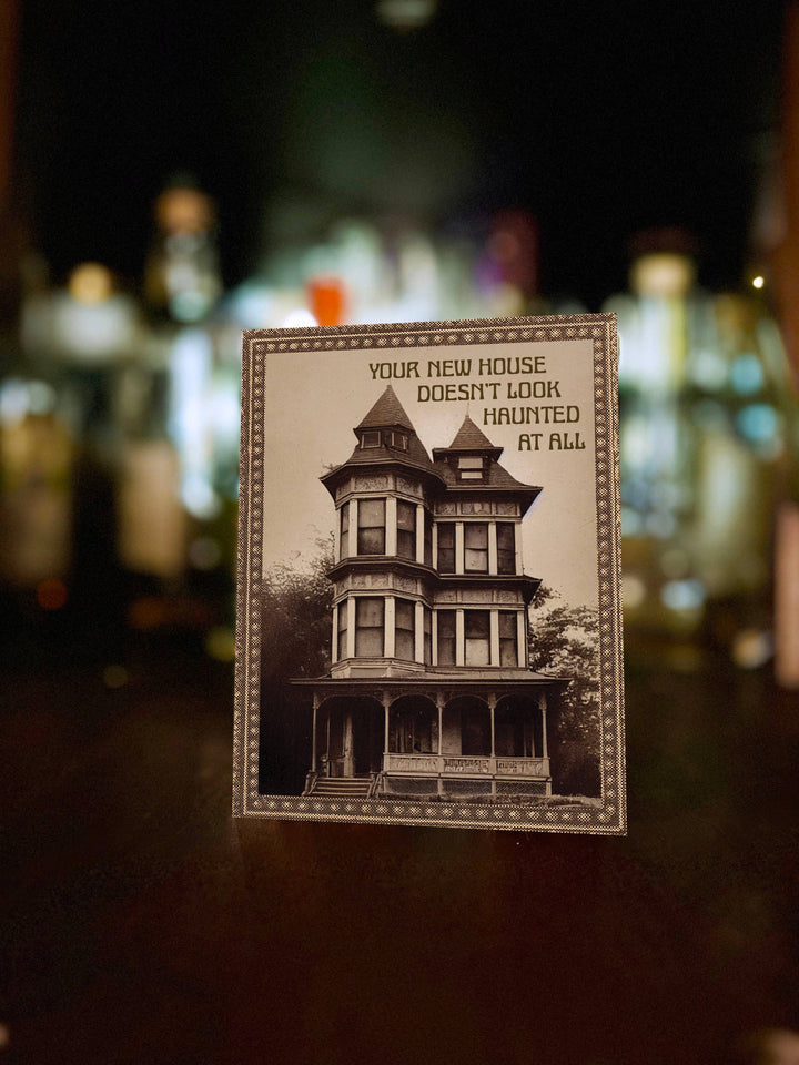 New Home Haunted House Funny Greeting Card - Spooky Cute