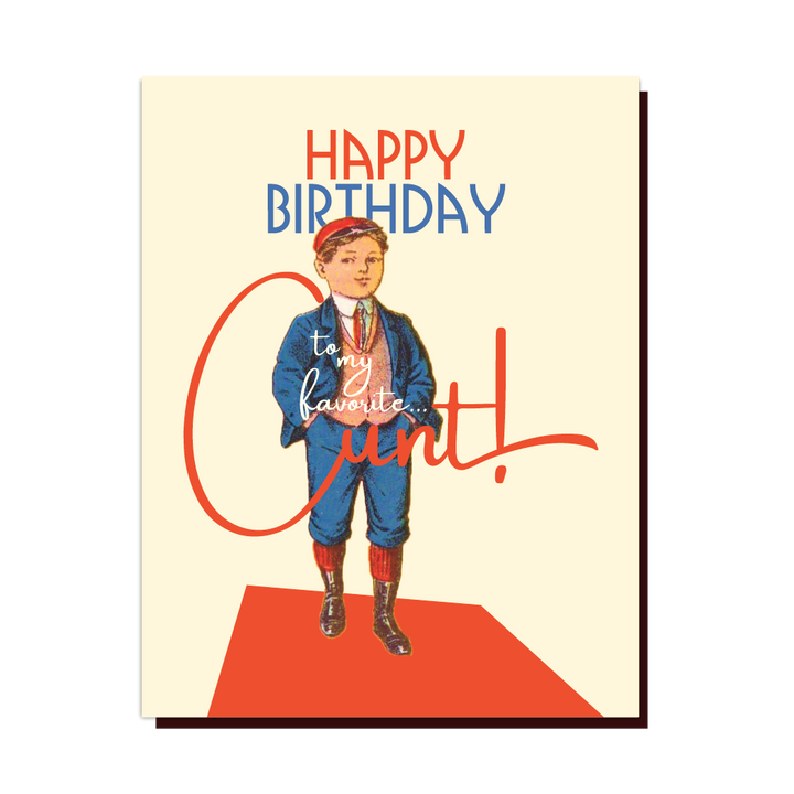 MY FAVORITE C*NT!!! funny, adult birthday card