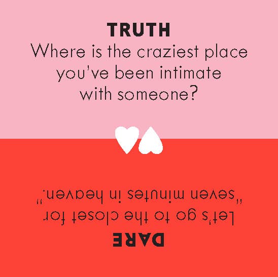 After Dinner Amusements: Truth or Dare for Couples