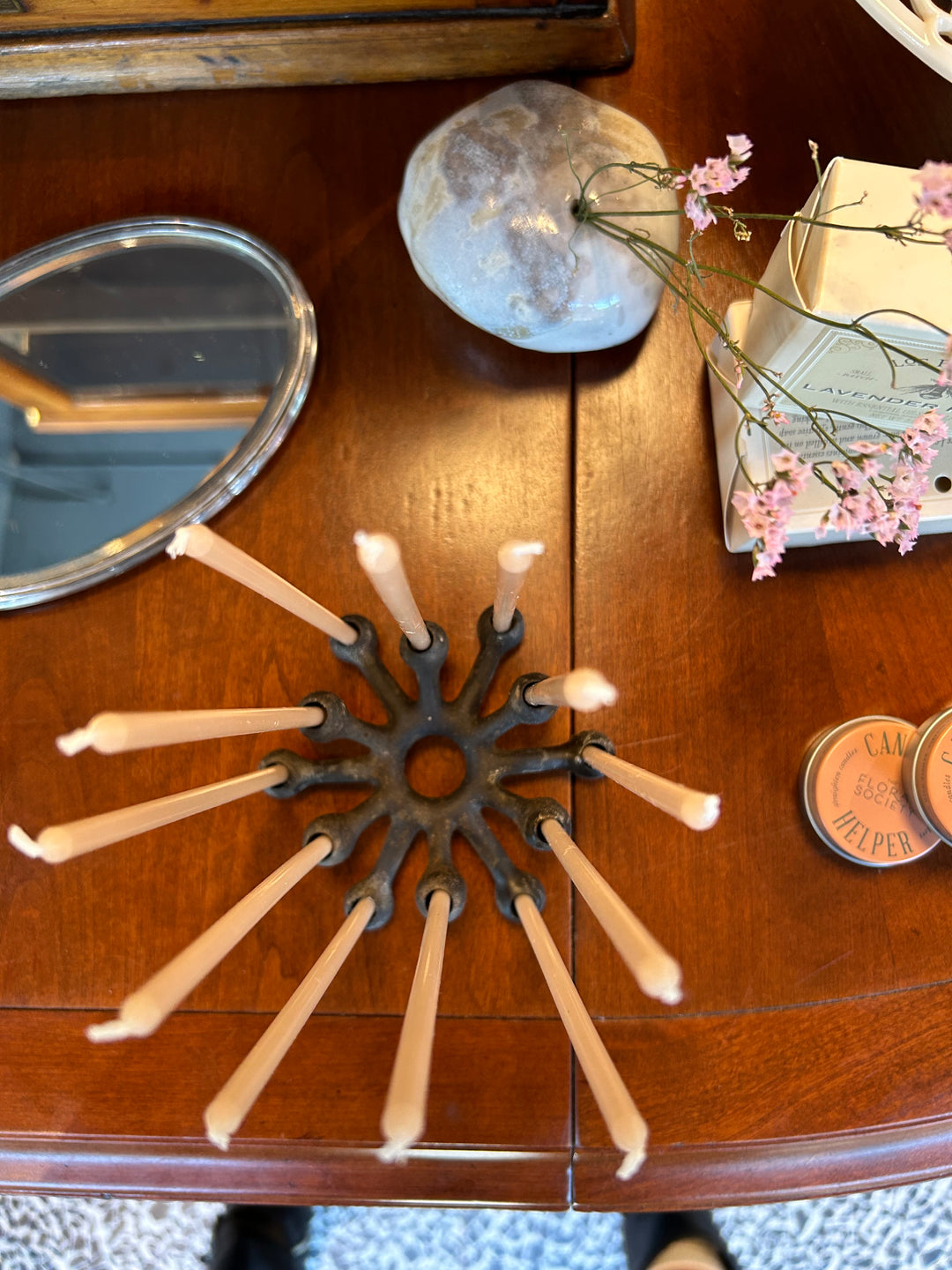 Cast Iron Spider Candle Holder