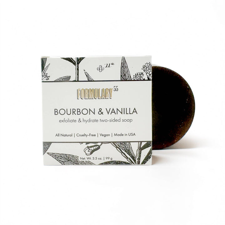 Bourbon & Vanilla: Exfoliate & Hydrate Double Soap