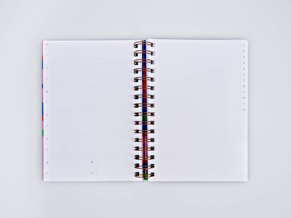 Capri Hard Cover Undated Weekly Planner
